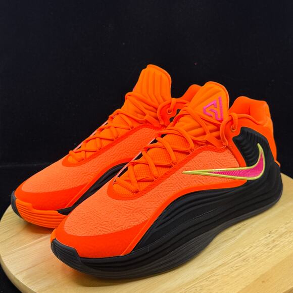 Nike Giannis Freak 7 Men's Size 11 Orange Black Basketball Shoes HF3450 800 - Picture 3 of 10
